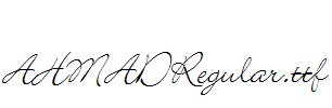 AHMADRegular.ttf
