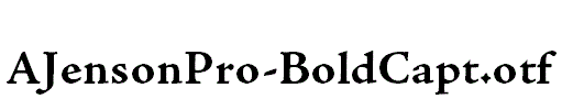 AJensonPro-BoldCapt.otf