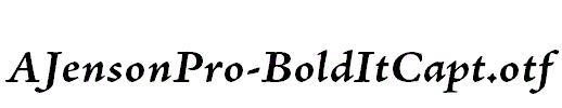AJensonPro-BoldItCapt.otf
