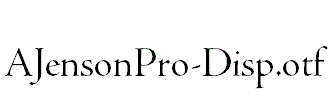 AJensonPro-Disp.otf