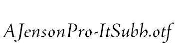 AJensonPro-ItSubh.otf
