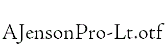 AJensonPro-Lt.otf