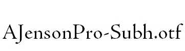 AJensonPro-Subh.otf