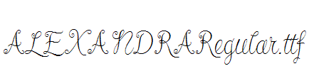 ALEXANDRARegular.ttf