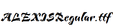 ALEXISRegular.ttf