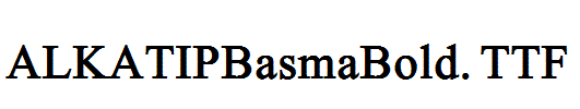 ALKATIPBasmaBold.TTF