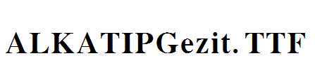 ALKATIPGezit.TTF
