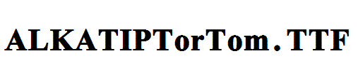 ALKATIPTorTom.TTF