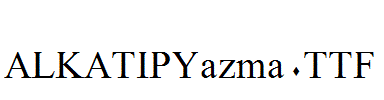 ALKATIPYazma.TTF