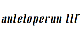ANTELOPERUN.ttf