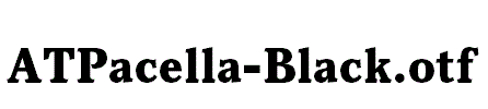 ATPacella-Black.otf