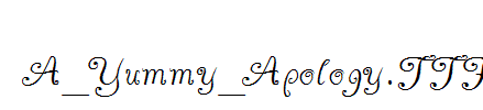A_Yummy_Apology.TTF
