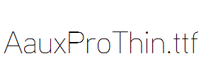 AauxProThin.ttf