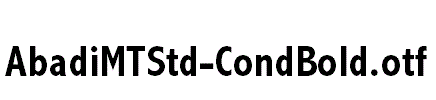 AbadiMTStd-CondBold.otf