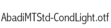 AbadiMTStd-CondLight.otf