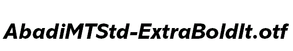 AbadiMTStd-ExtraBoldIt.otf