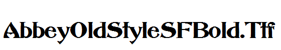 AbbeyOldStyleSFBold.Ttf