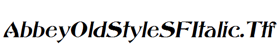 AbbeyOldStyleSFItalic.Ttf