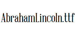 AbrahamLincoln.ttf
