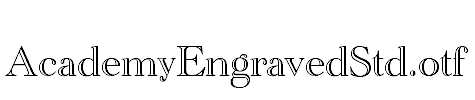 AcademyEngravedStd.otf