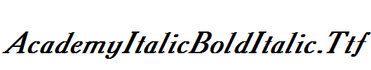 AcademyItalicBoldItalic.Ttf