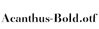 Acanthus-Bold.otf