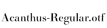 Acanthus-Regular.otf