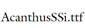 AcanthusSSi.ttf