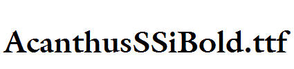 AcanthusSSiBold.ttf