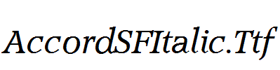 AccordSFItalic.Ttf