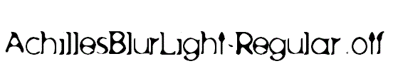 AchillesBlurLight-Regular.otf