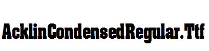 AcklinCondensedRegular.Ttf