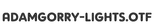 AdamGorry-Lights.otf