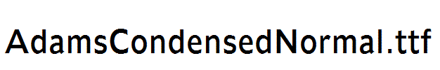 AdamsCondensedNormal.ttf