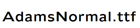 AdamsNormal.ttf