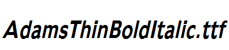 AdamsThinBoldItalic.ttf