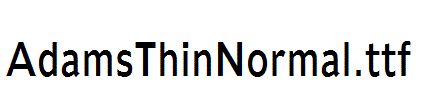 AdamsThinNormal.ttf