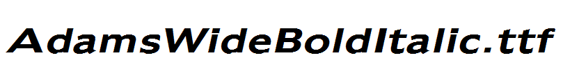 AdamsWideBoldItalic.ttf
