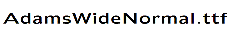 AdamsWideNormal.ttf