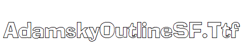 AdamskyOutlineSF.Ttf