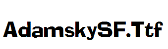 AdamskySF.Ttf