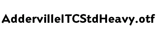 AddervilleITCStdHeavy.otf
