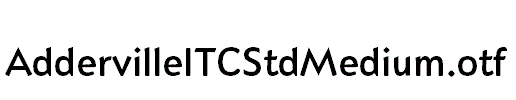 AddervilleITCStdMedium.otf