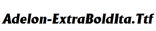 Adelon-ExtraBoldIta.Ttf