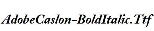 AdobeCaslon-BoldItalic.Ttf