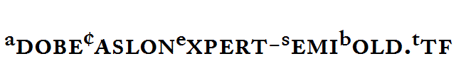 AdobeCaslonExpert-SemiBold.Ttf