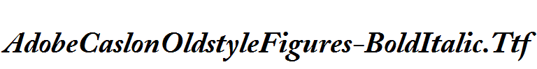 AdobeCaslonOldstyleFigures-BoldItalic.Ttf