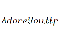 AdoreYou.ttf