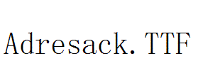 Adresack.TTF