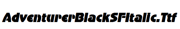 AdventurerBlackSFItalic.Ttf